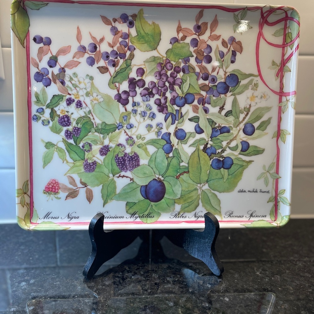 Floral Berry Serveware Tray